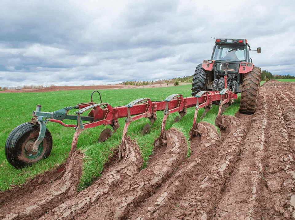 Определения качества вспашки трактором