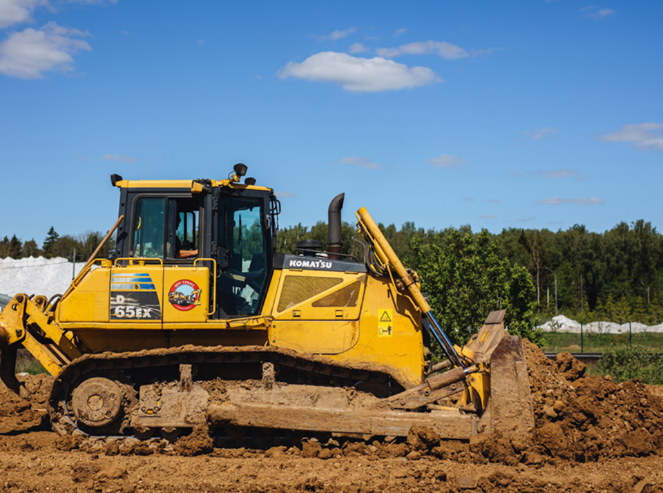Схема работы бульдозера